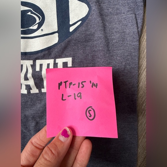 Penn State Football PSU Long Sleeve T-shirt Navy Blue White Kids Size S - Picture 6 of 6